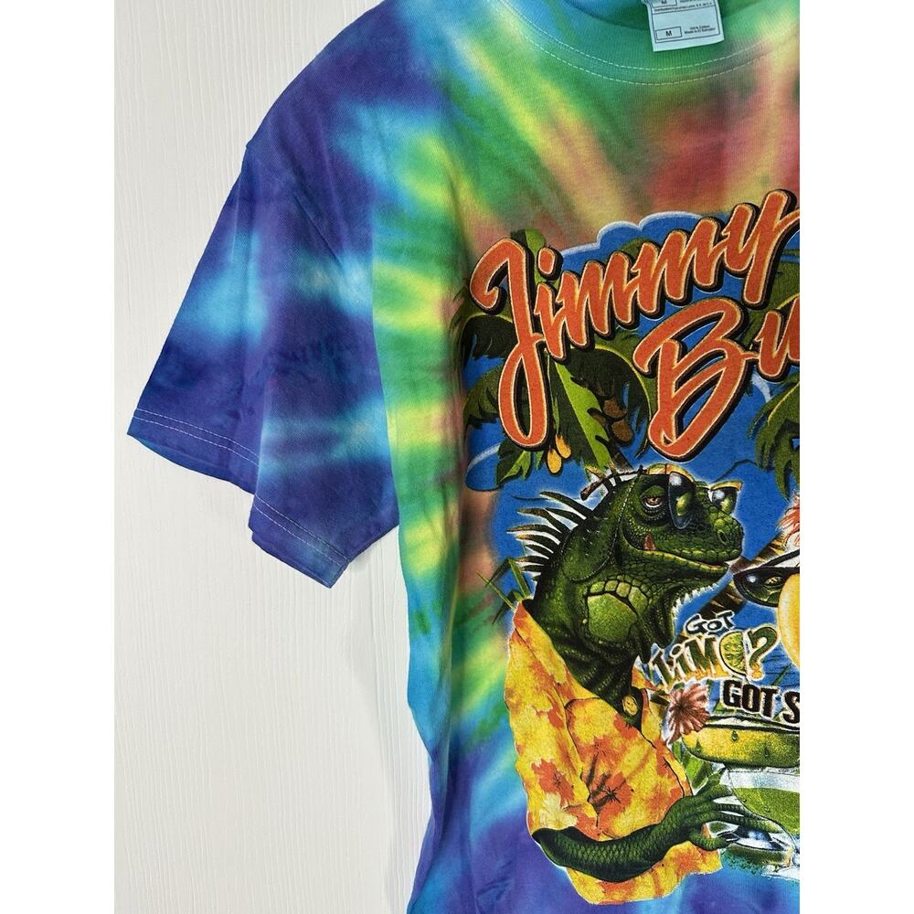 VTG Jimmy Buffett Shirt DOUBLE SIDED Tie Dye Bama Breeze Tour 2007 Concert Sz M - Picture 8 of 10